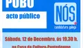 Nós Candidatura Galega, a candidatura feita coa forza do pobo galego.